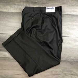 Vtg NWT Ralph by Ralph Lauren Men’s Dress Pants Olive Check Pleated Cuffed 40x30